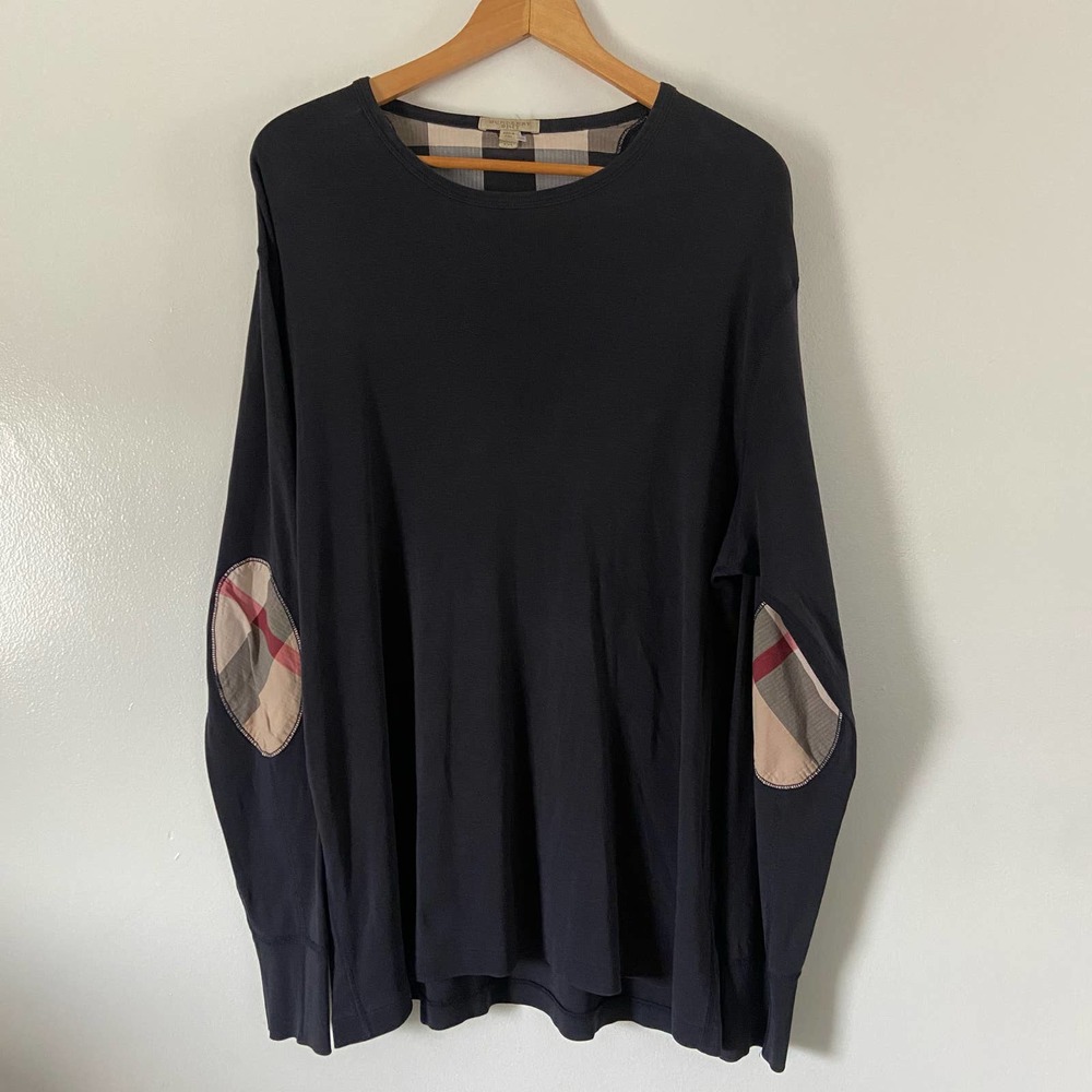 Women’s Burberry Patch Work Black Casual Top Size XXL